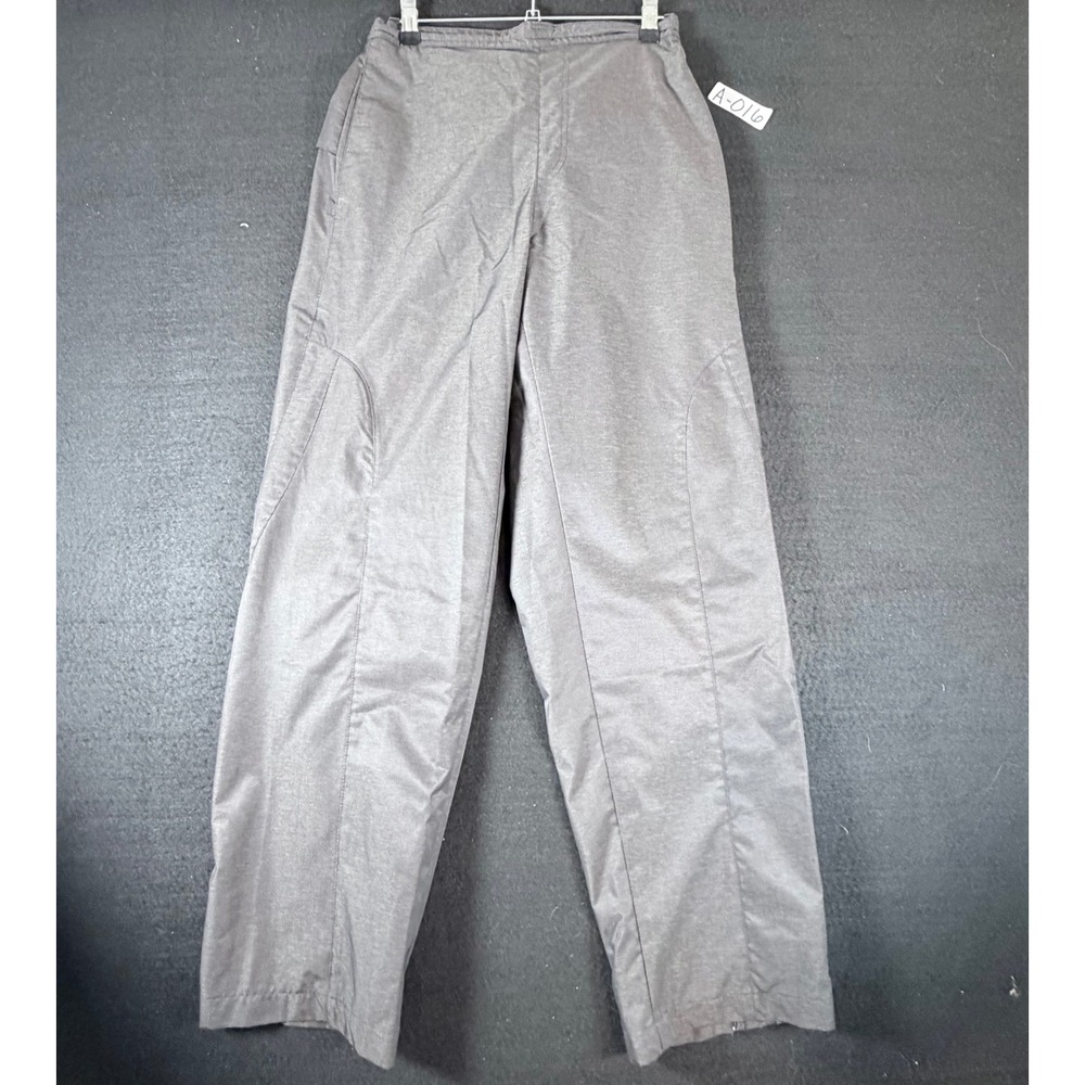 New Balance Womens Gray Mesh Lined Track Pants Ankle Zip Athletic Size M